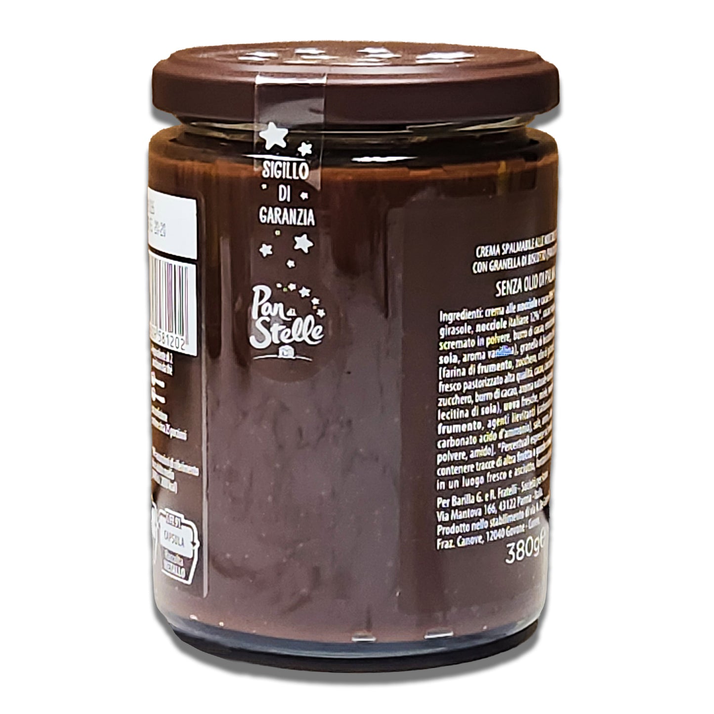 Pan di Stelle Hazelnut Chocolate Spread - 380g Jar | Italian Cocoa & Hazelnut Cream