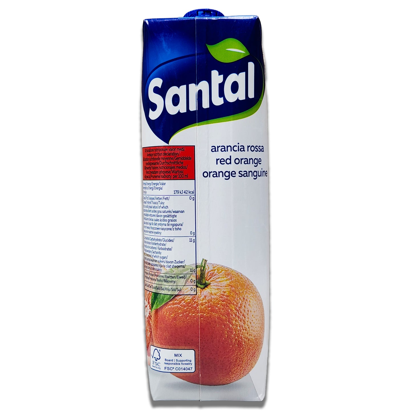 Santal Aranciata Rossa - Italian Red Orange Beverage (Blood Orange Drink) - 1 L