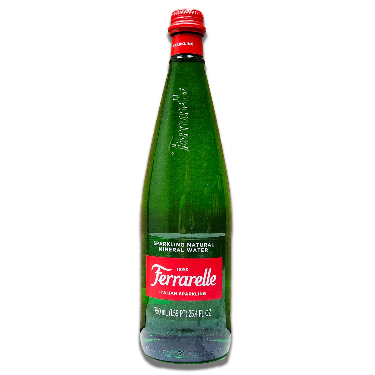 Ferrarelle Italian Sparkling Mineral Water – 750ml Glass Bottle