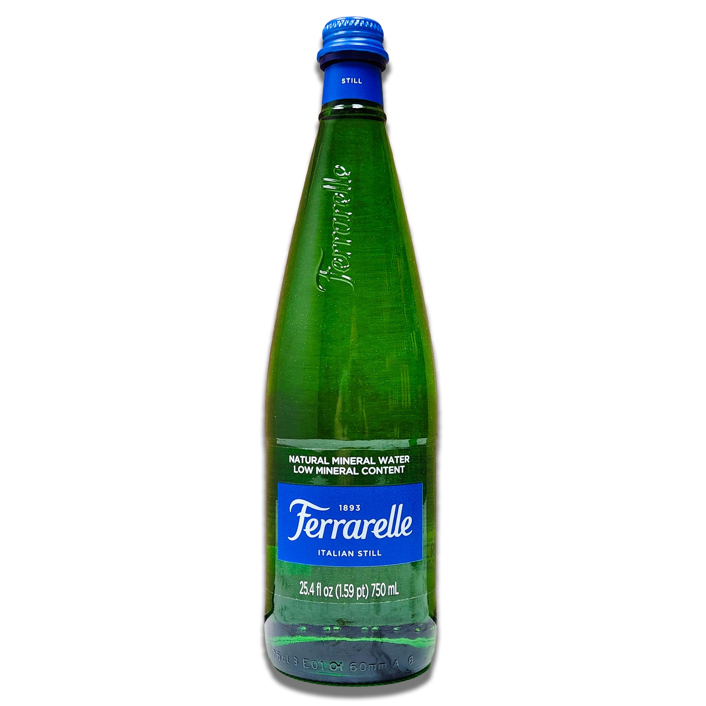 Ferrarelle Italian Still Mineral Water – 750ml Glass Bottle