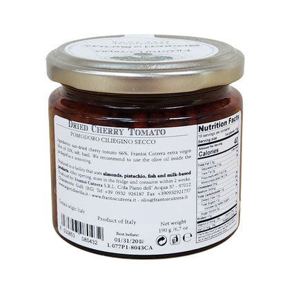 Segreti di Sicilia Dried Cherry Tomato in EVOO - 190gr by Frantoi Cutrera