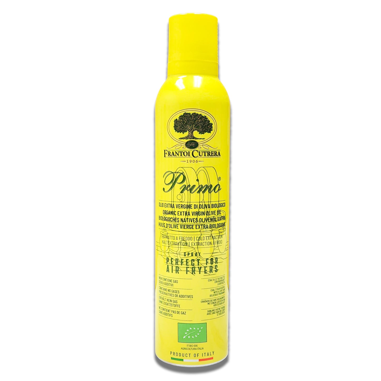 Frantoi Cutrera Organic Primo Extra Virgin Olive Oil Spray – 8.5 fl oz (250ml)
