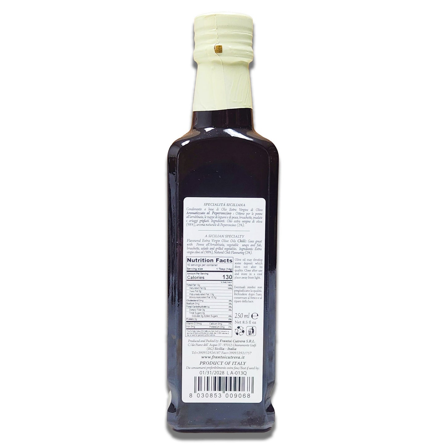 Frantoi Cutrera Chili Pepper Flavored Extra Virgin Olive Oil