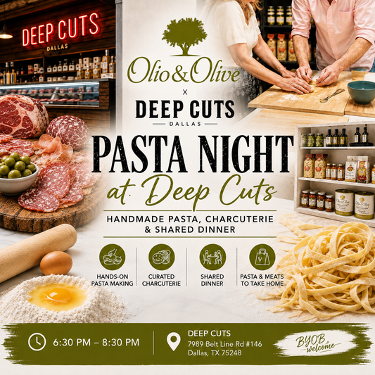 Pasta Night at Deep Cuts Dallas - Handmade Tagliatelle, Charcuterie & Texas Craftsmanship - NEW Date Added - Thursday August 27 at 6.30PM
