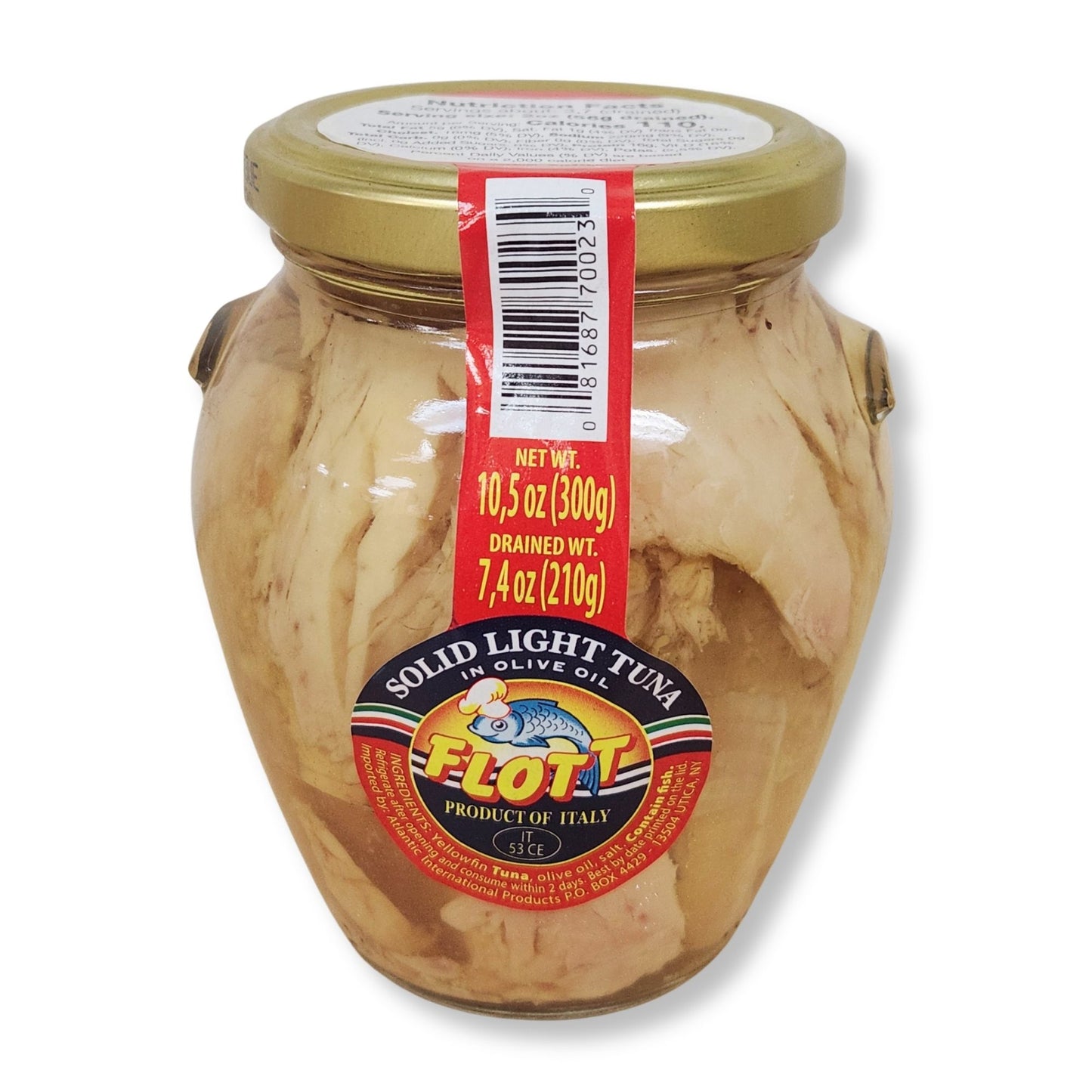 Flott Solid Light Tuna in Olive Oil – 10.6 oz (300g)