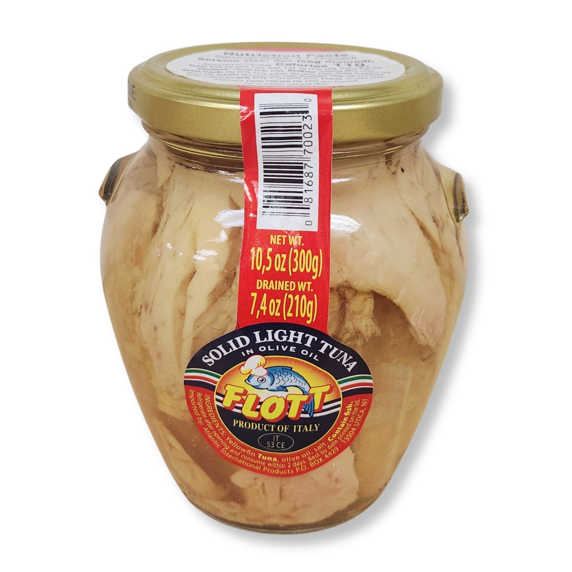 Flott Solid Light Tuna in Olive Oil – 10.6 oz (300g)