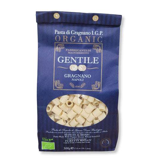 Gentile Organic Tubetti Rigati Pasta di Gragnano I.G.P. – 17.6 oz (500g)