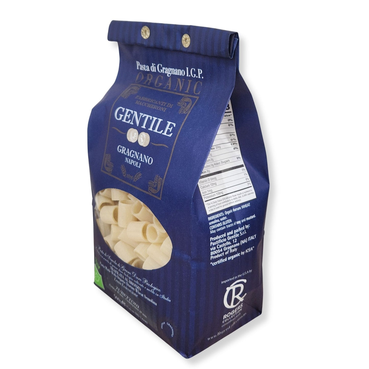 Gentile Organic Tubettoni Pasta di Gragnano I.G.P. – 17.6 oz (500g)