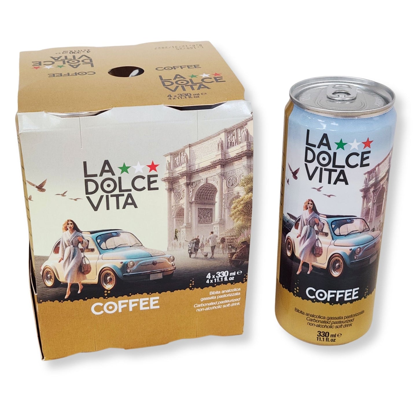 La Dolce Vita Coffee Soda – 11.1 fl oz (330ml) | 4 Pack
