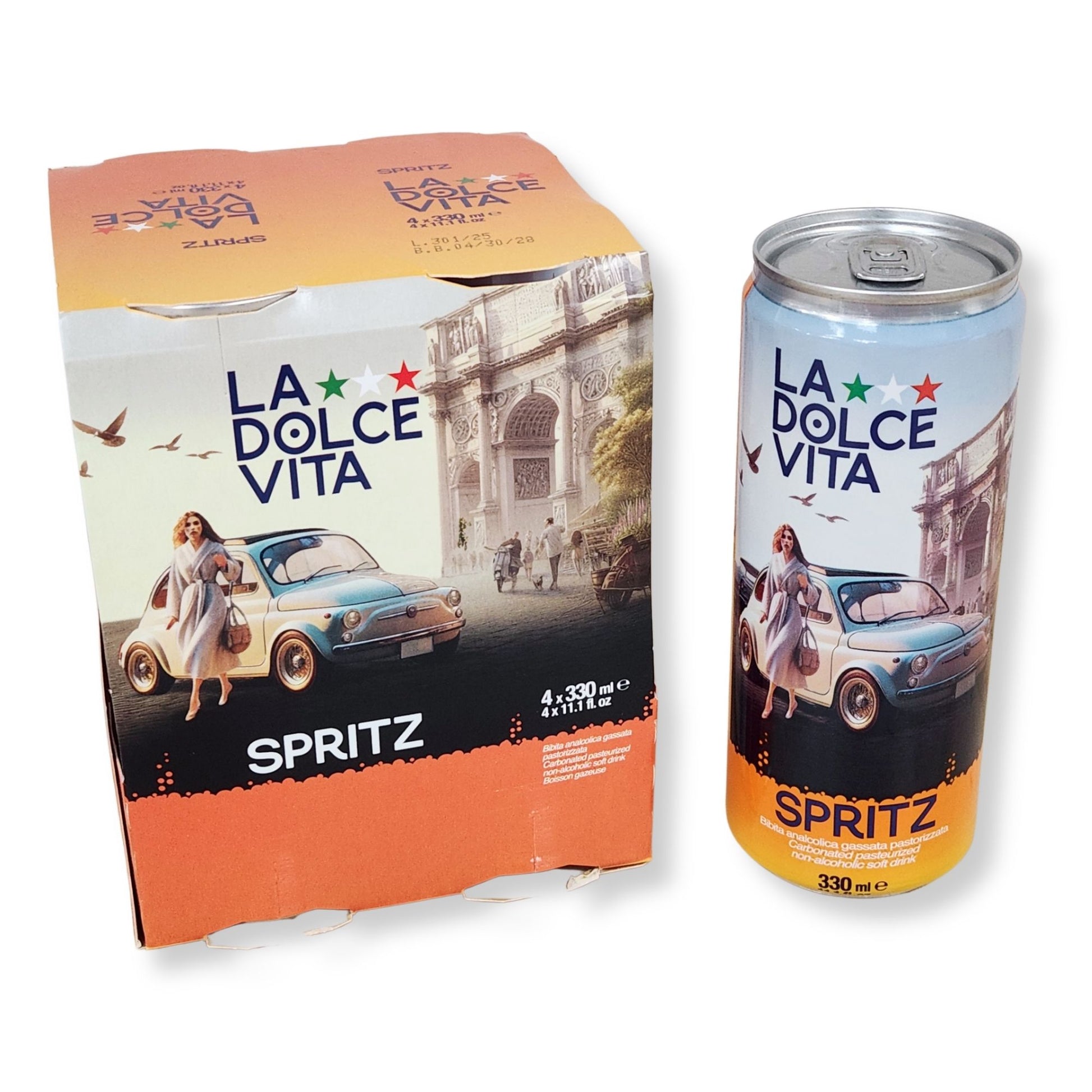 La Dolce Vita Spritz Soda – 11.1 fl oz (330ml) | 4 Pack
