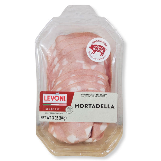 Levoni Italian Sliced Mortadella – 3 oz (85g) Tray