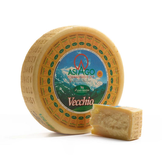 Monti Trentini Asiago Vecchio Aged 12 months DOP Italian Cheese 7oz