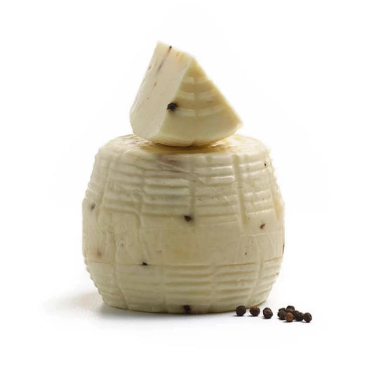 Monti Trentini Caciotta with Black Peppercorns - Approx. 8 oz Wedge