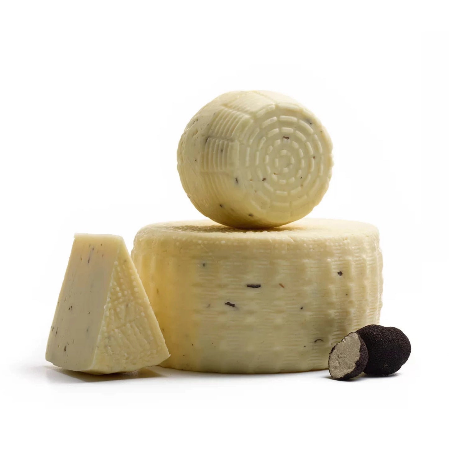 Monti Trentini Caciotta with Italian Black Truffles - Approx. 8 oz Wedge