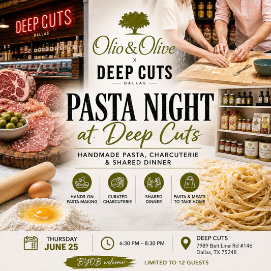 Pasta Night at Deep Cuts Dallas - Handmade Tagliatelle, Charcuterie & Texas Craftsmanship - Third Date Added - Thursday June 25 at 6.30PM