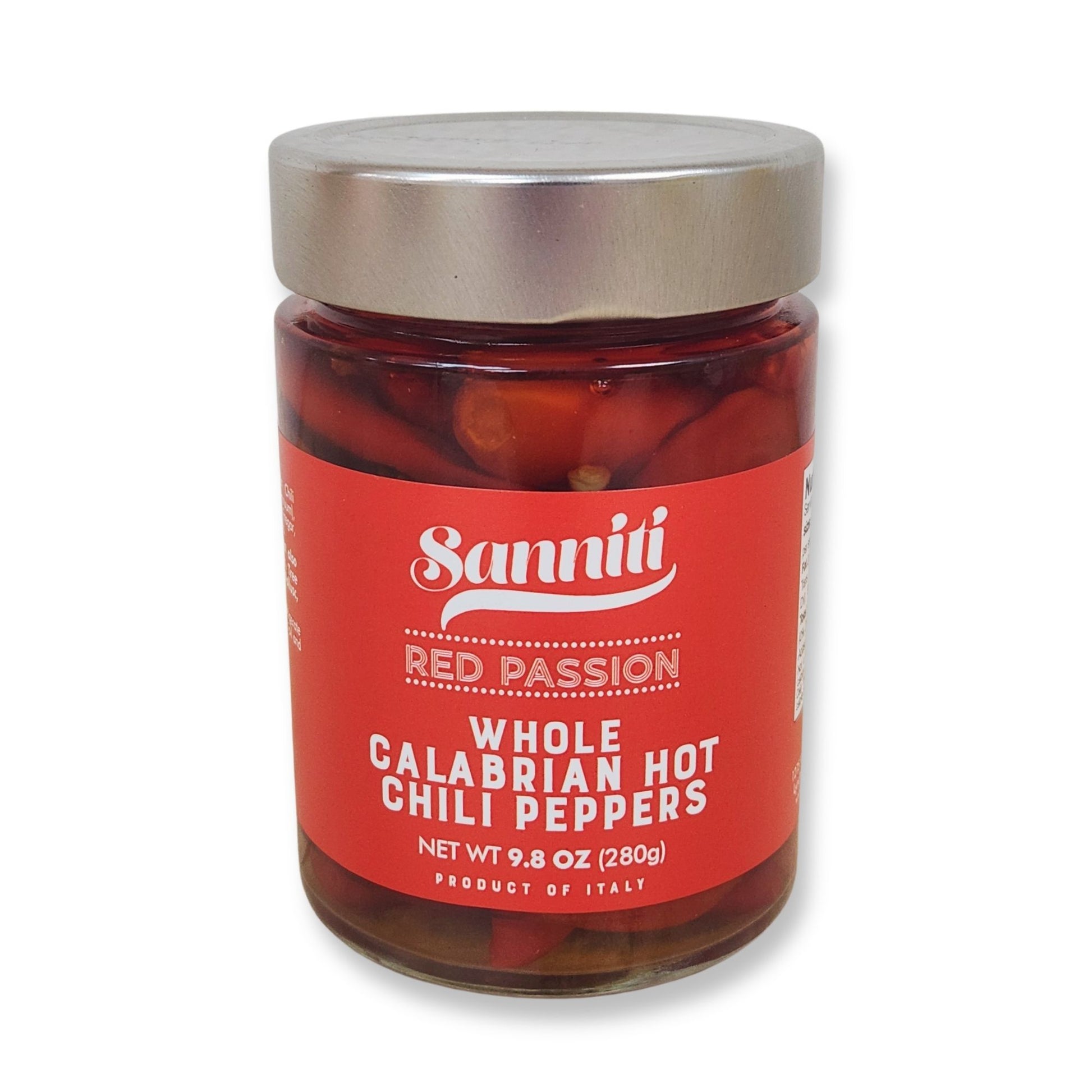 Sanniti Red Passion Hot Calabrian Long Peppers – 9.88 oz (280g)