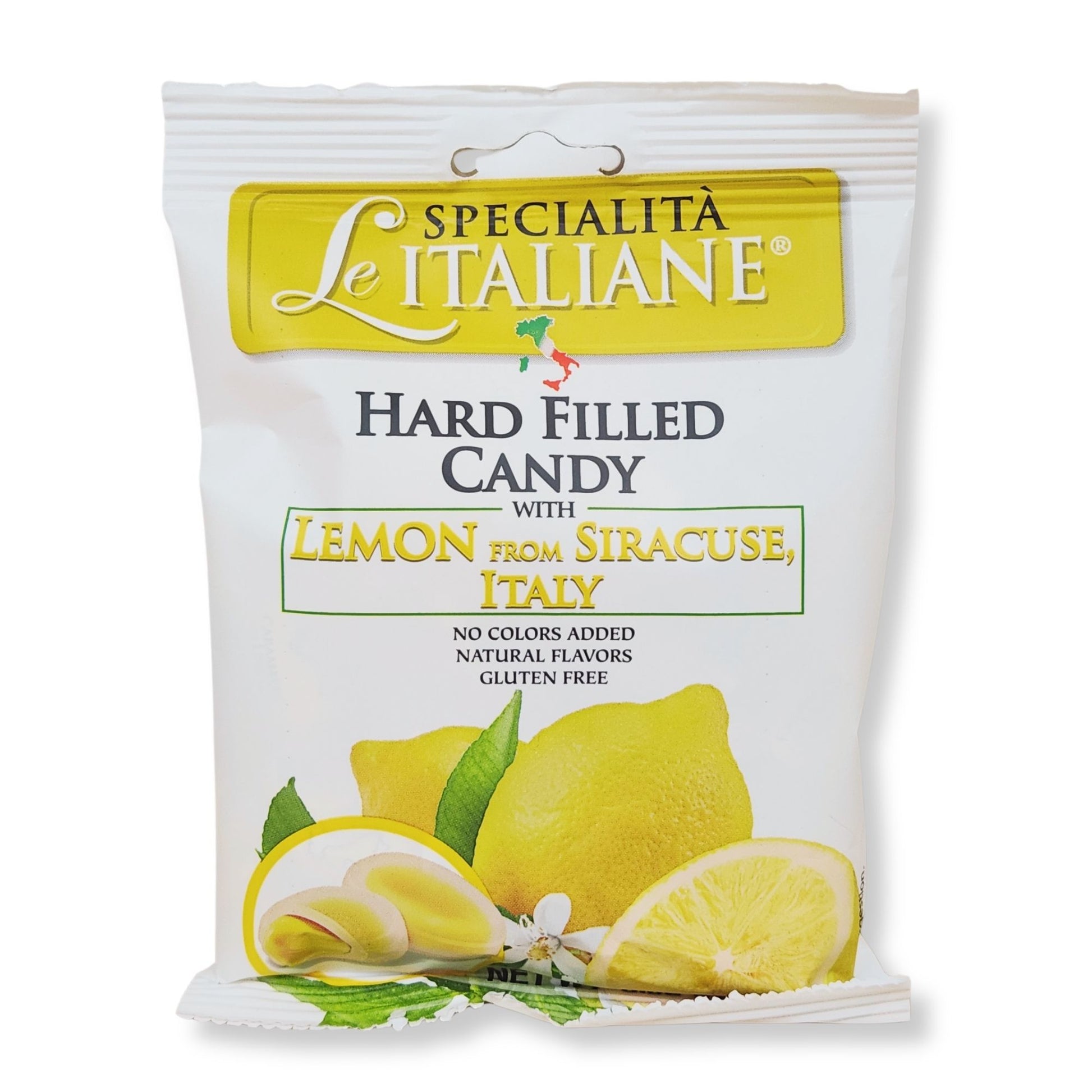 Serra Specialità Le Italiane Lemon from Siracusa Filled Hard Candy – 3.5 oz (100g)