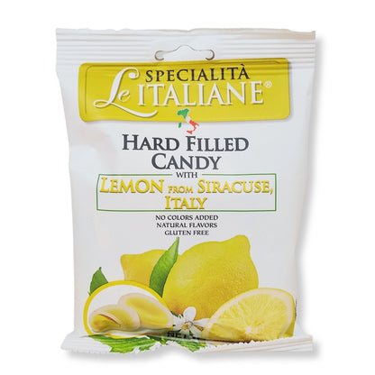 Serra Specialità Le Italiane Lemon from Siracusa Filled Hard Candy – 3.5 oz (100g)