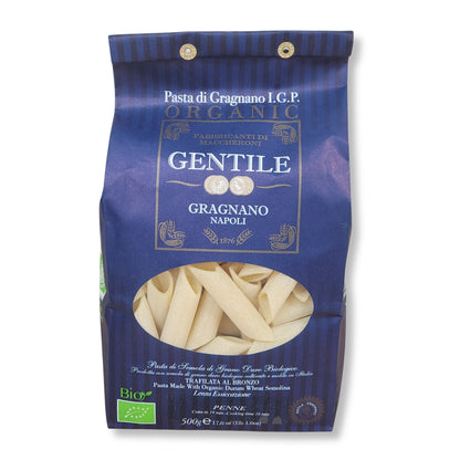 Gentile Organic Penne Pasta di Gragnano I.G.P. – 17.6 oz (500g)