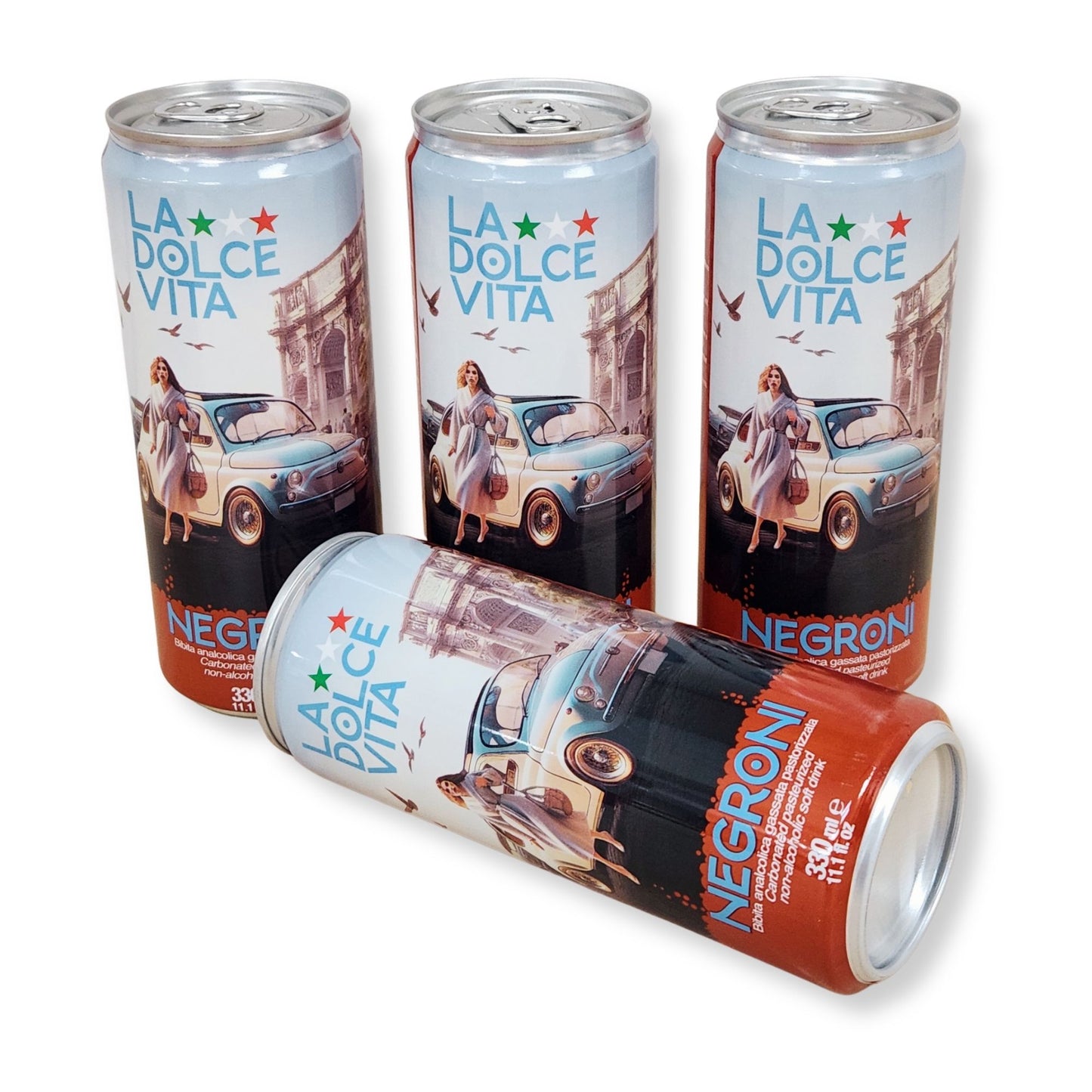 La Dolce Vita Negroni Soda – 11.1 fl oz (330ml) | 4 Pack