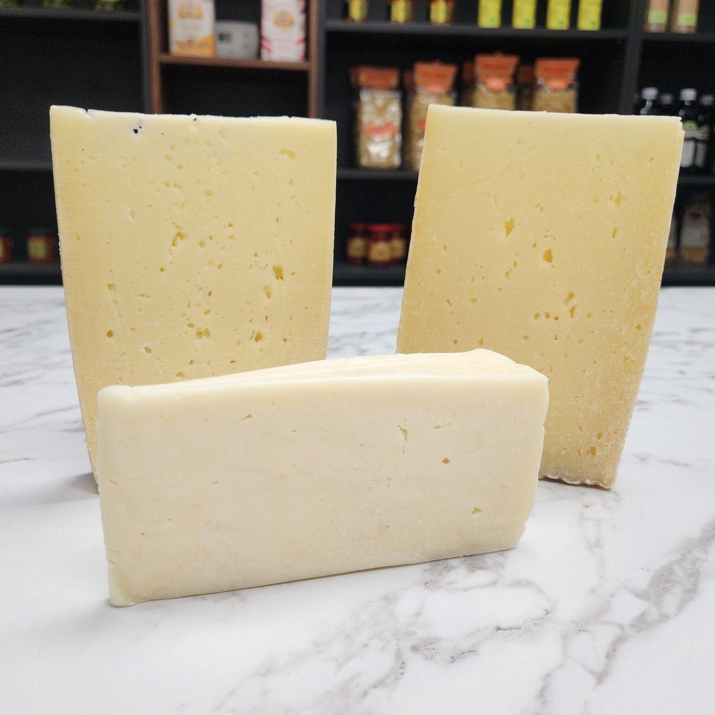 Italian Asiago Cheese Sampler - Monti Trentini Asiago Fresco DOP, Stagionato DOP & Vecchio DOP (3 × 7oz Wedges)