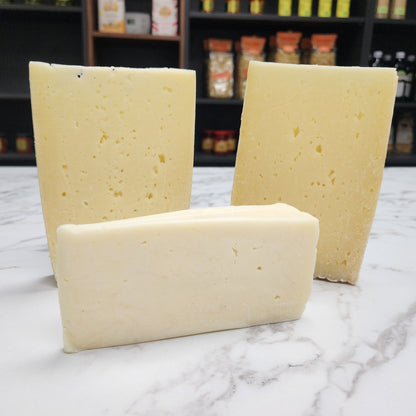 Italian Asiago Cheese Sampler - Monti Trentini Asiago Fresco DOP, Stagionato DOP & Vecchio DOP (3 × 7oz Wedges)