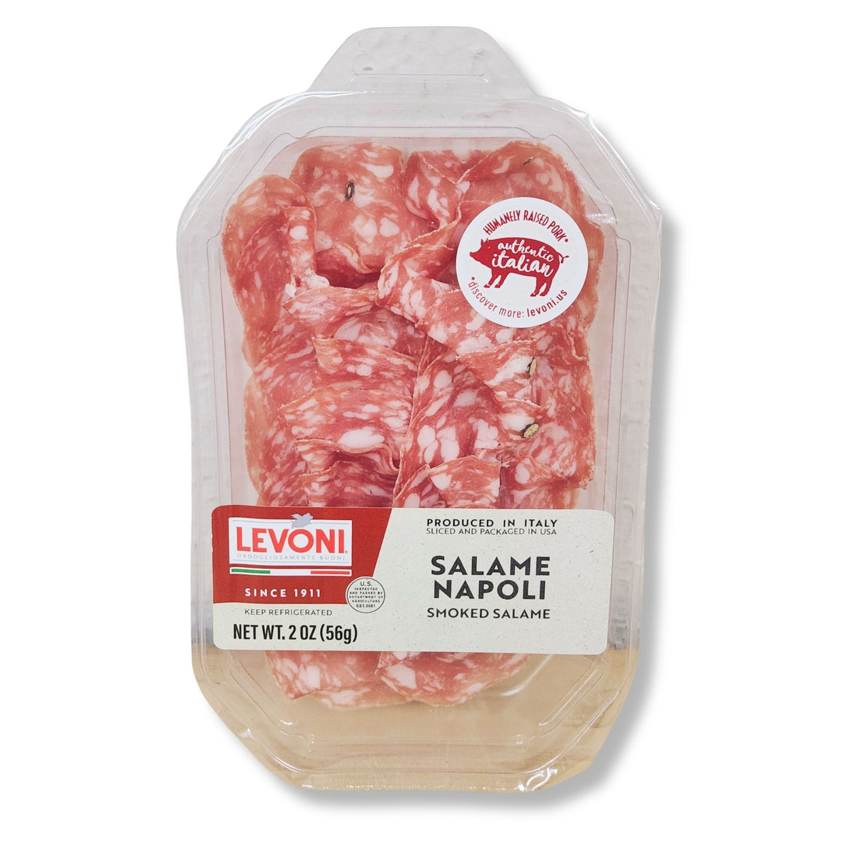 Levoni Sliced Salami Napoli – 2 oz (56g) Tray