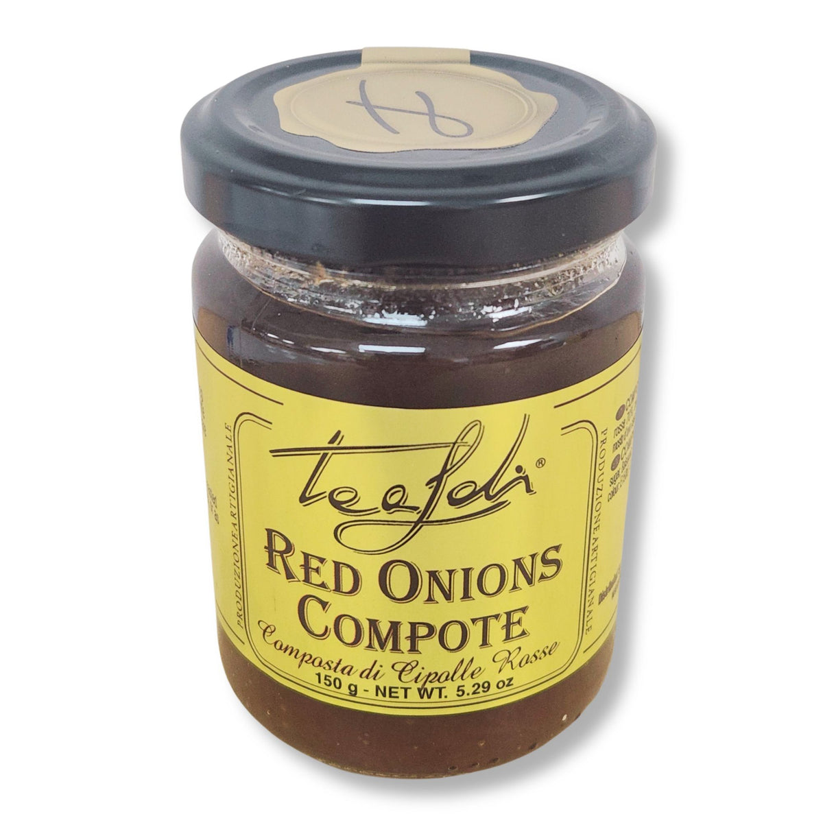 Tealdi Red Onion Compote with Balsamic Vinegar of Modena IGP – 5.28 oz
