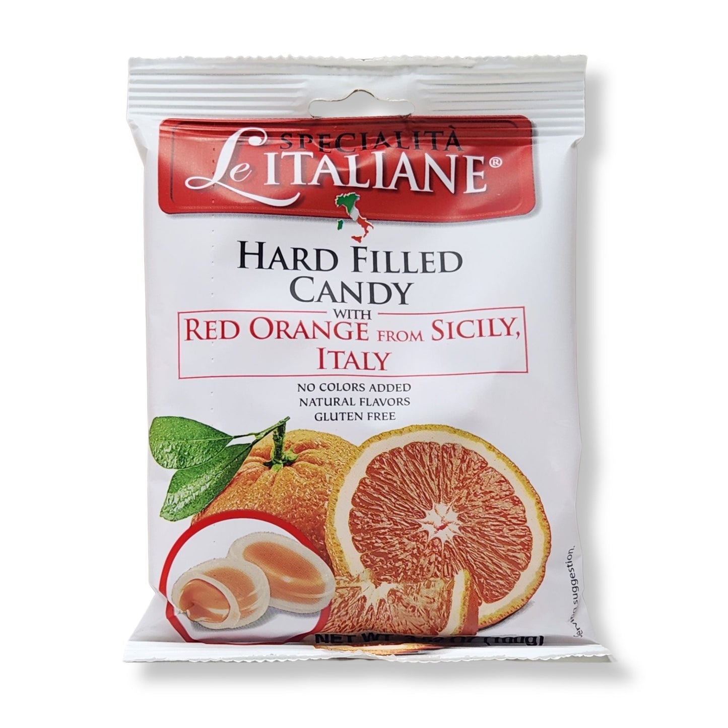 Serra Specialità Le Italiane Sicilian Blood Orange Filled Hard Candy – 3.5 oz (100g)