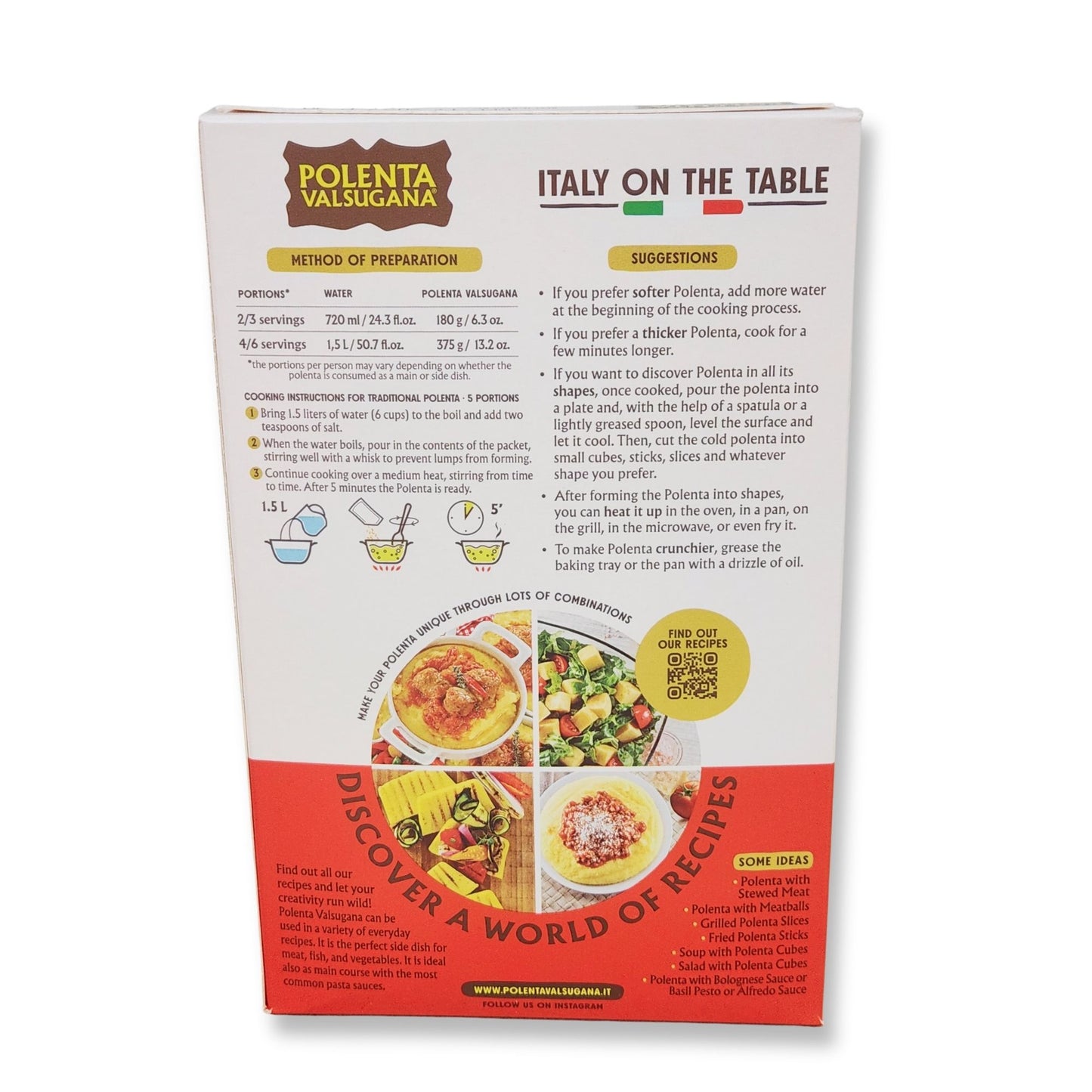 Valsugana Express Instant Polenta – 13.2 oz (375g)