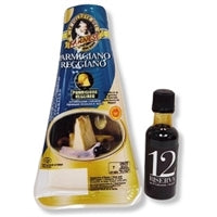 Parmigiano Reggiano DOP & Aged Balsamic Pairing | 7 oz & 50 ml Gourmet Balsamic