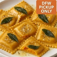 Roasted Butternut Squash Ravioli w Pumpkin Pasta